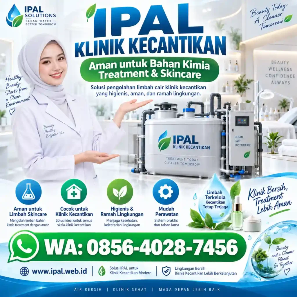 IPAL Klinik Kecantikan Aman untuk Bahan Kimia Treatment & Skincare