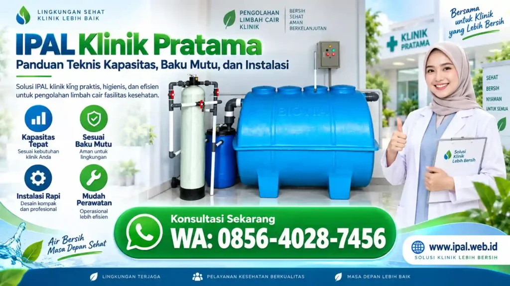 IPAL Klinik Pratama Panduan Teknis Kapasitas, Baku Mutu, dan Instalasi