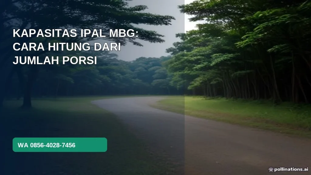 Kapasitas IPAL MBG berdasarkan jumlah porsi untuk dapur SPPG